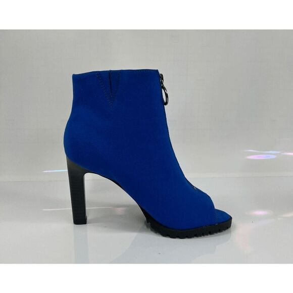 Bar III Women's Dillian Front Zip Shooties - Cobalt 7M - Picture 4 of 9